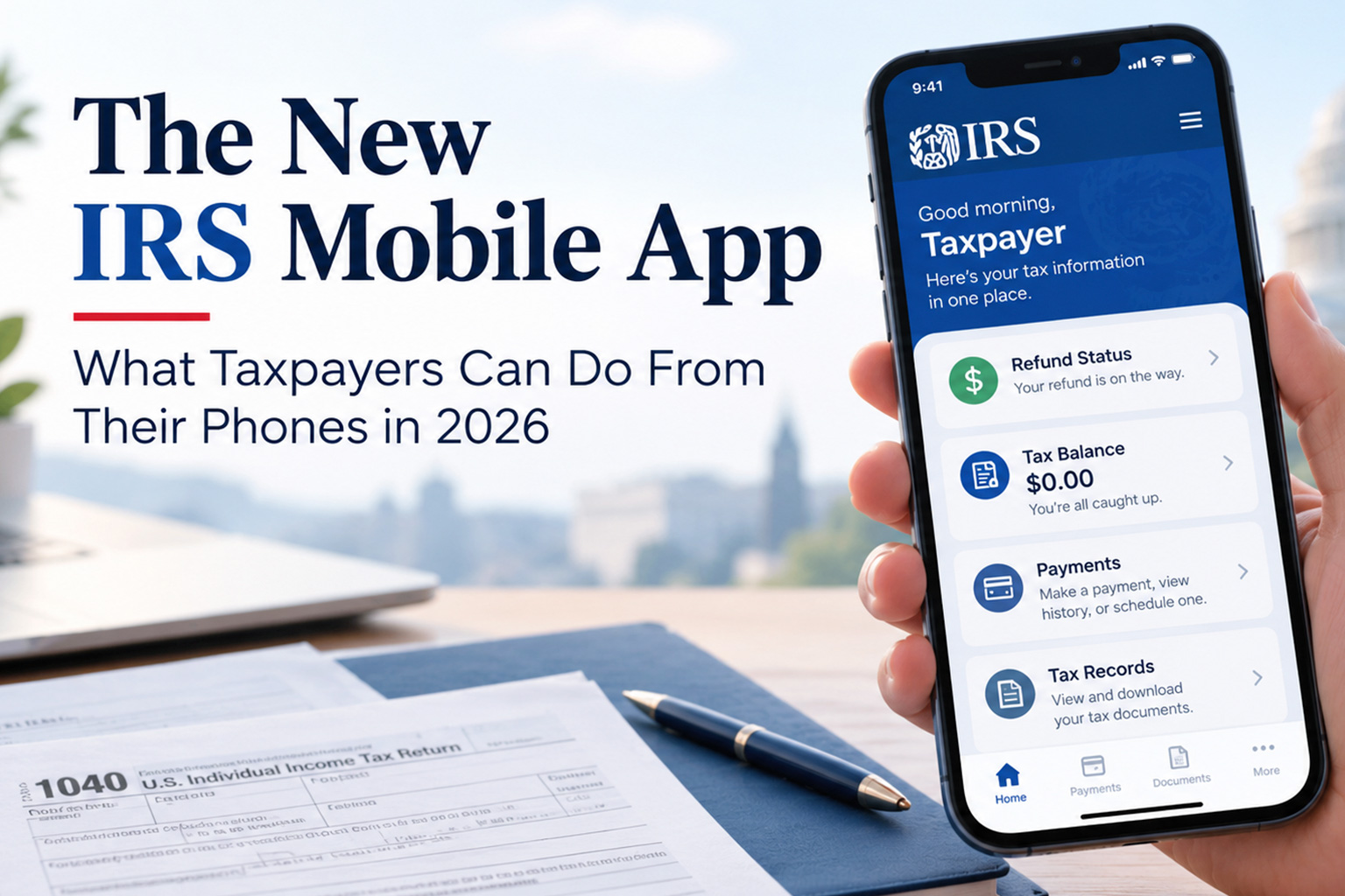 The New IRS Mobile App: What Taxpayers Can Do From Their Phones in 2026